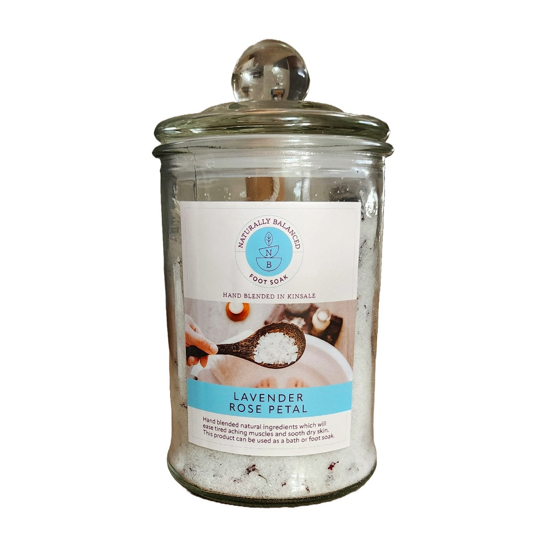 Lavender Rose Petal Foot Soak (550g)