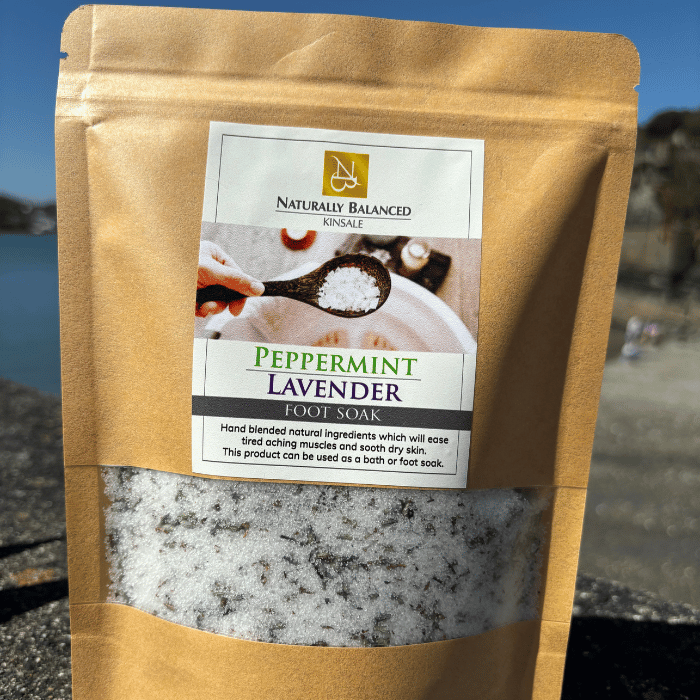 Peppermint & Lavender Foot Soak Salts - Naturally Balanced -