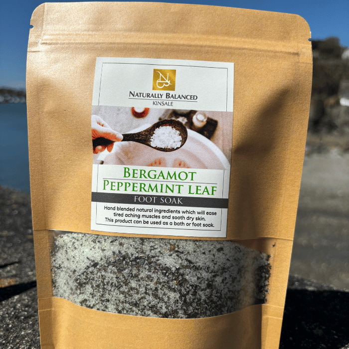 Bergamot & Peppermint Foot Soak Salts - Naturally Balanced - 