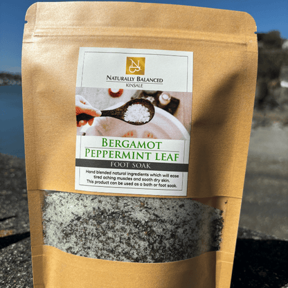 Bergamot & Peppermint Foot Soak Salts - Naturally Balanced - 