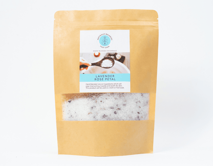 Lavendar & Rose Petal Foot Soak Salts - Naturally Balanced - 