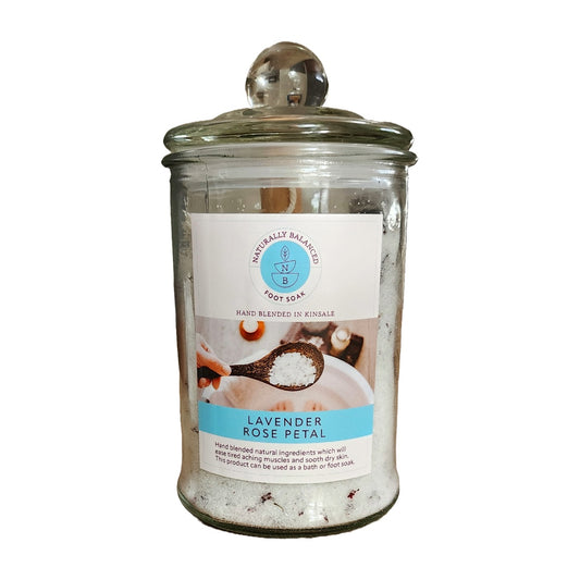 Lavender Rose Petal Foot Soak (550g)